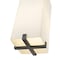Z-Lite Sana 1 Light Outdoor Chain Mount Ceiling Fixture, Black & White Opal 593CHM-BK - alternate 2